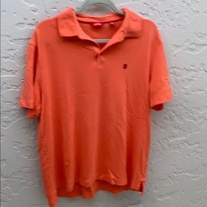 Izod men’s orange short sleeve 100% cotton shirt.